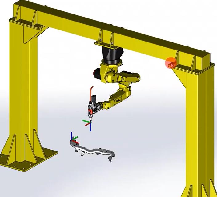 機(jī)械手激光切割機(jī)之龍門